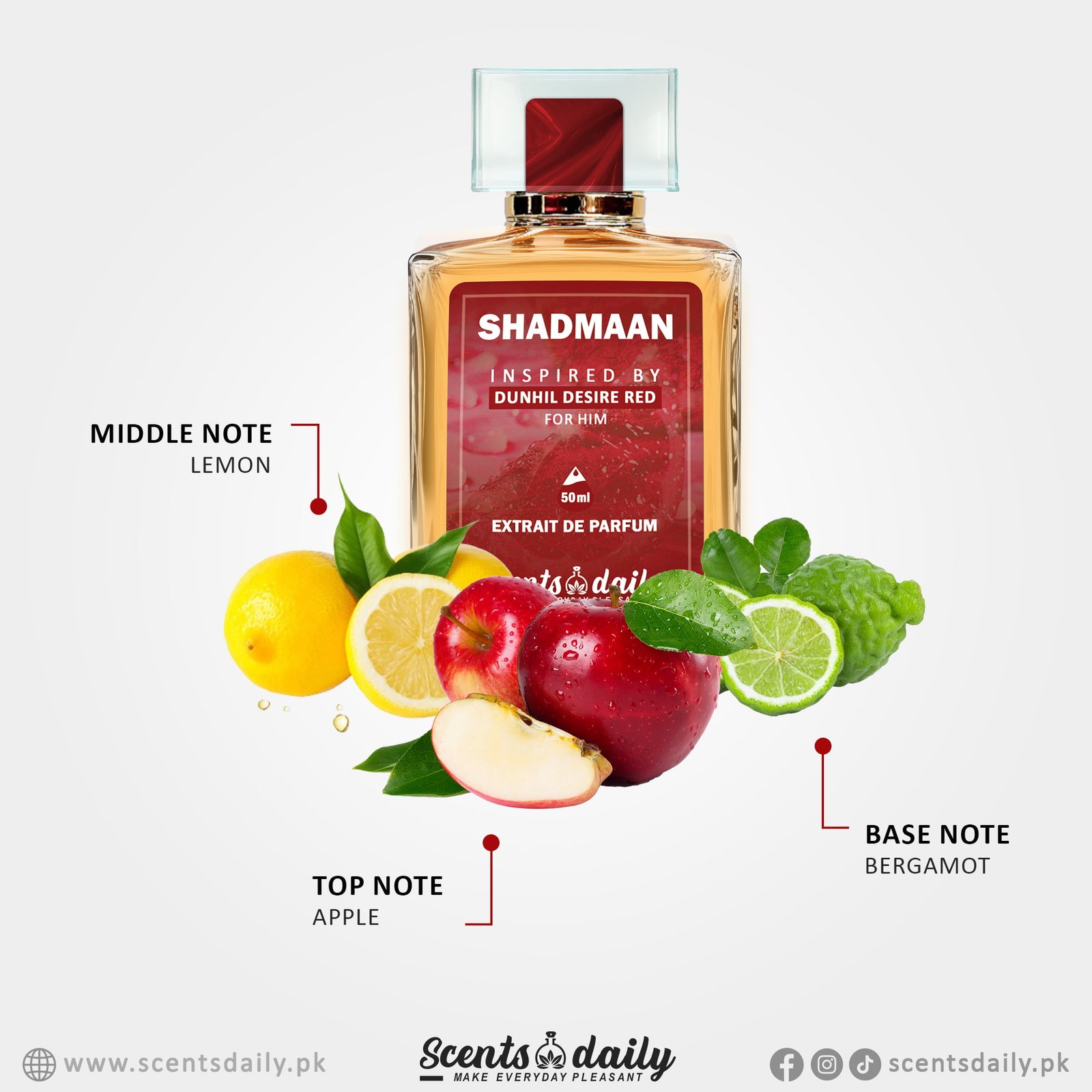 Shadmaan impression of Dunhil Desire Red