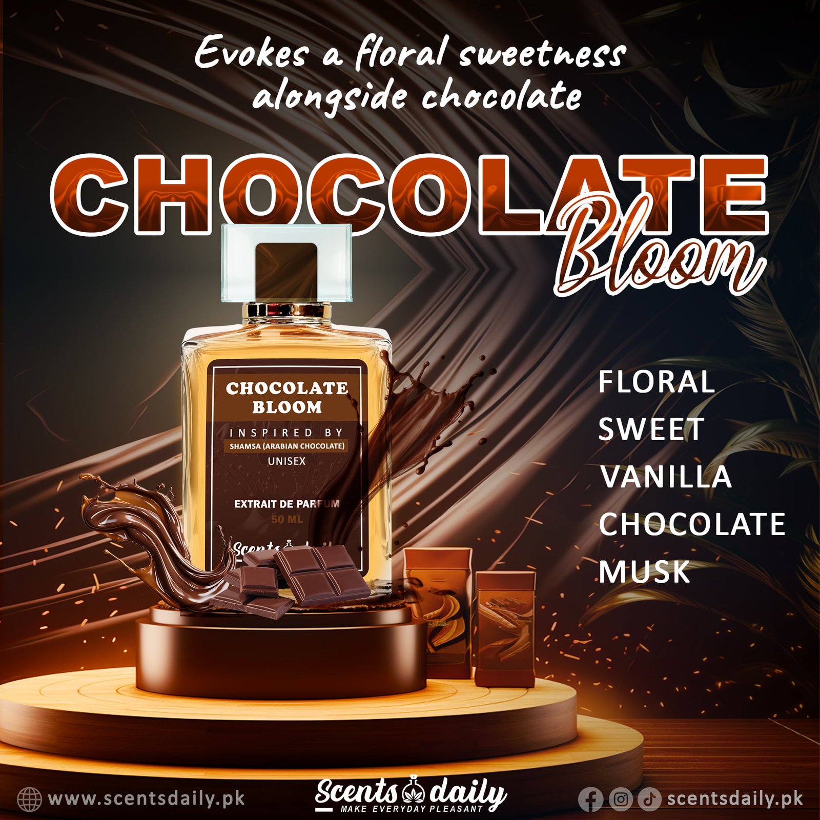 Chocolate Bloom impression of Shamsa