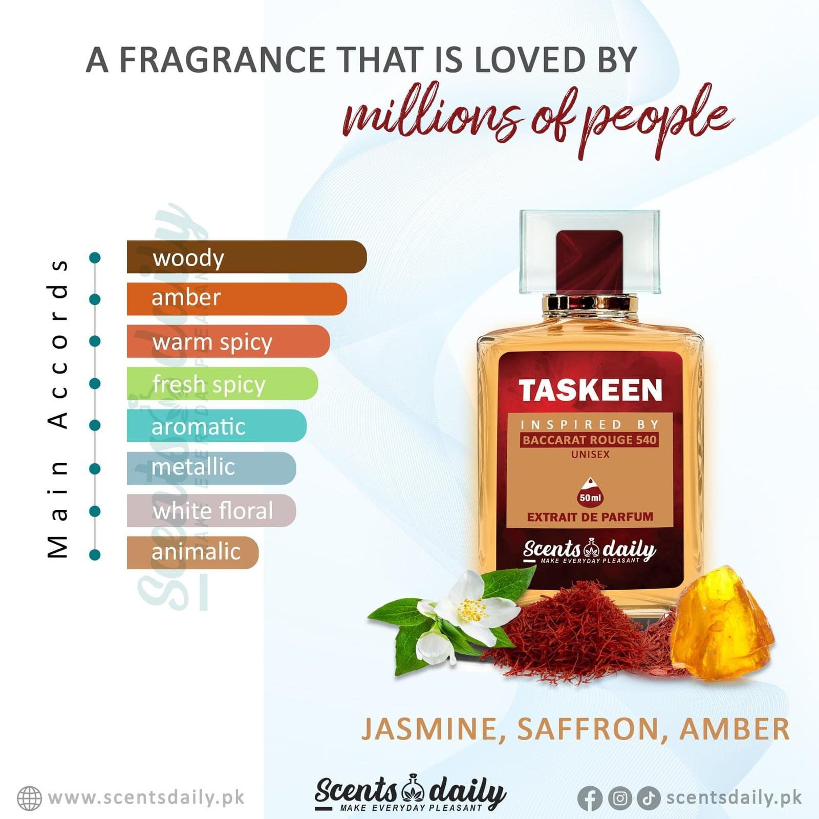Taskeen impression of Baccarat Rouge 540